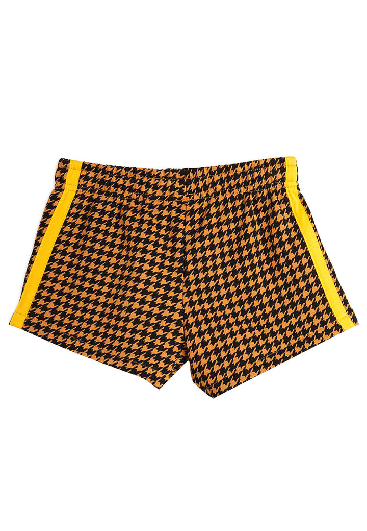ViaMonte Shop | Mini Rodini shorts marrone neonato in felpa di cotone organico