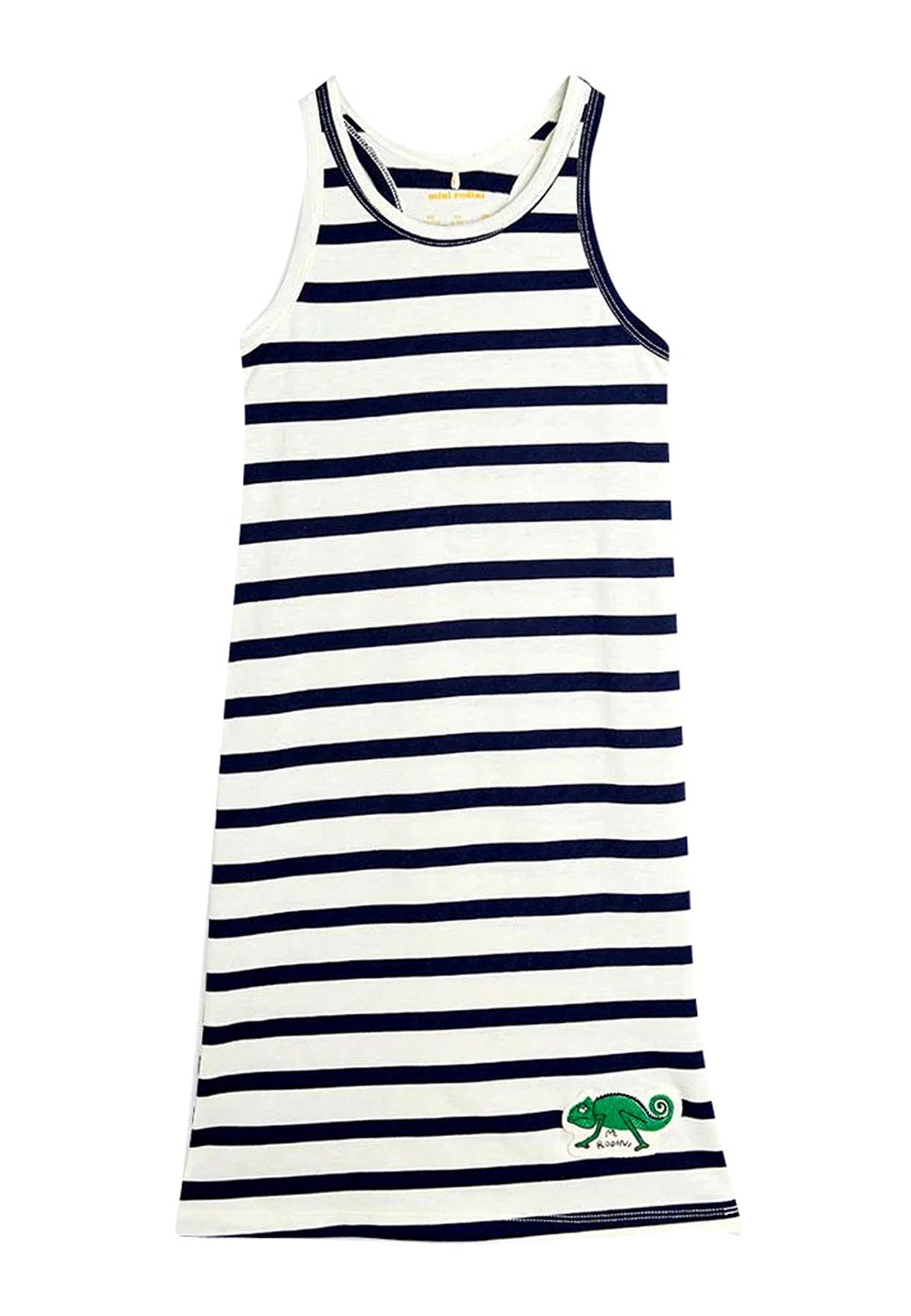 ViaMonte Shop | Mini Rodini abito lungo a righe neonata in cotone organico