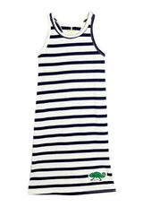 ViaMonte Shop | Mini Rodini abito lungo a righe neonata in cotone organico