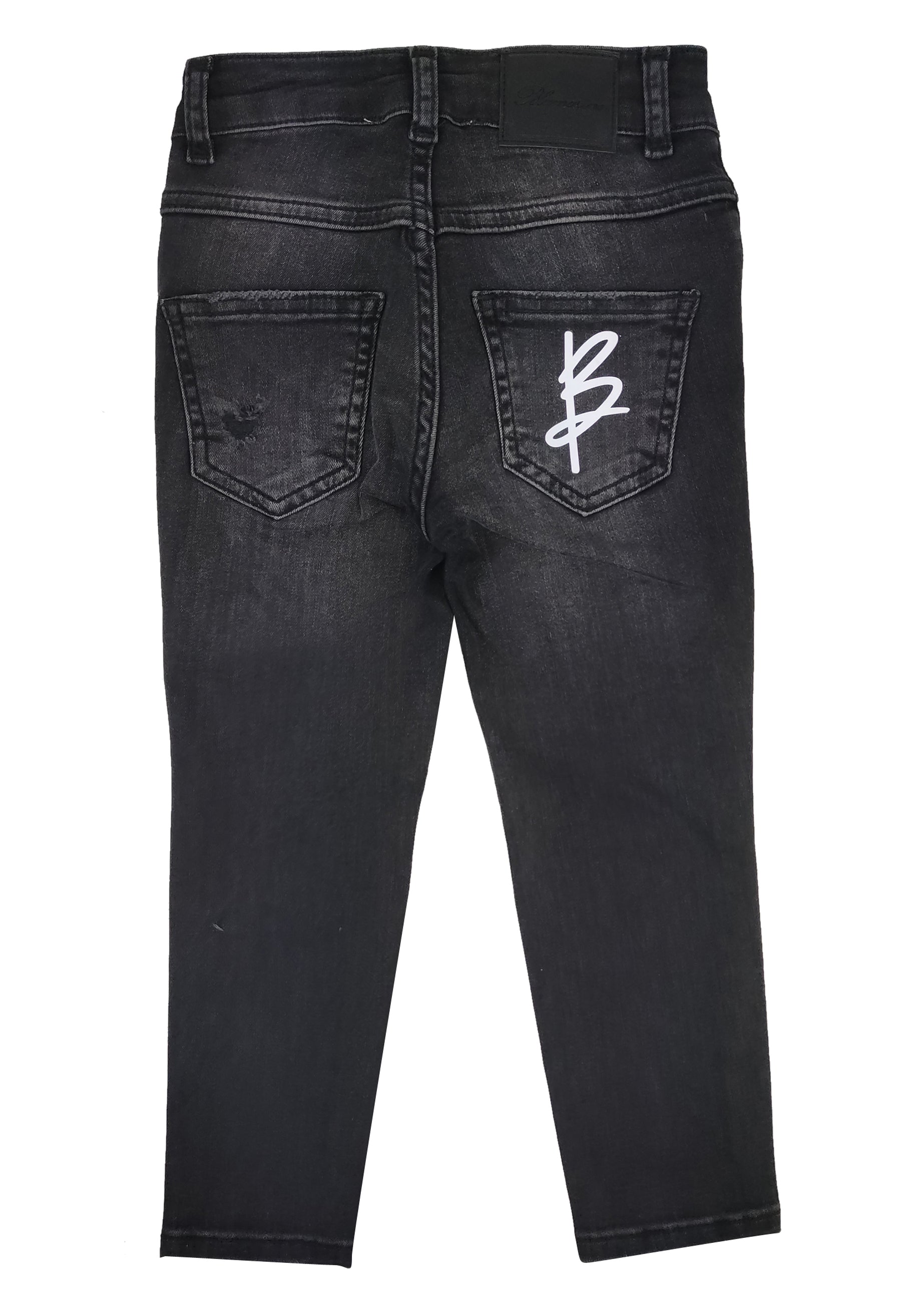 ViaMonte Shop | Miss Blumarine jeans nero bambina in cotone stretch