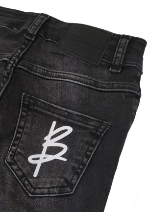 ViaMonte Shop | Miss Blumarine jeans nero bambina in cotone stretch