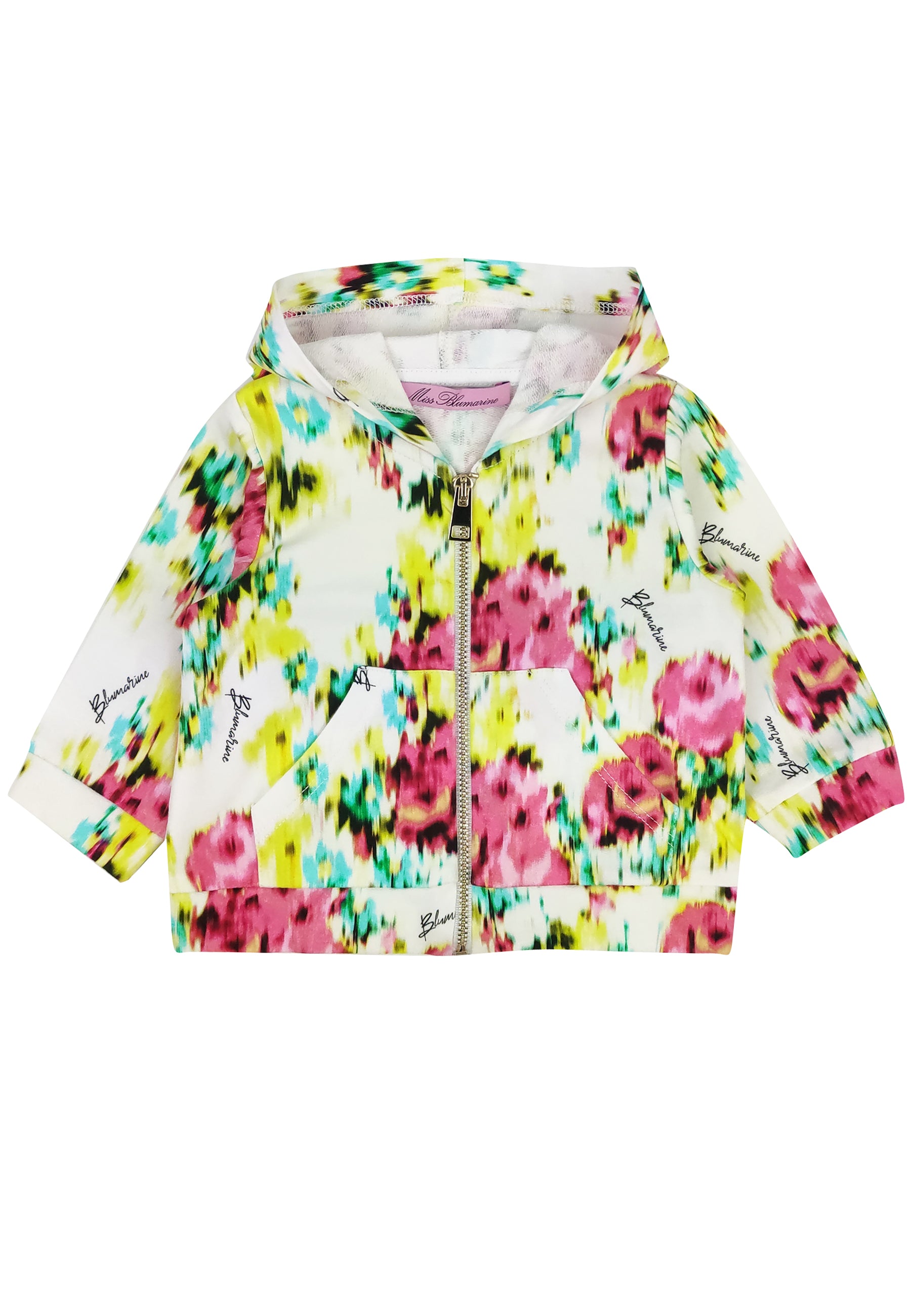 ViaMonte Shop | Miss Blumarine felpa a fantasia neonata in cotone