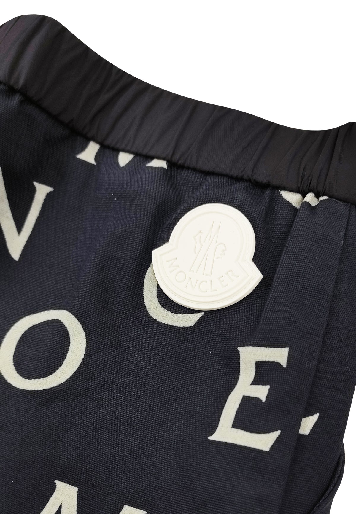 ViaMonte Shop | Moncler Enfant bermuda blu bambino in cotone stampato