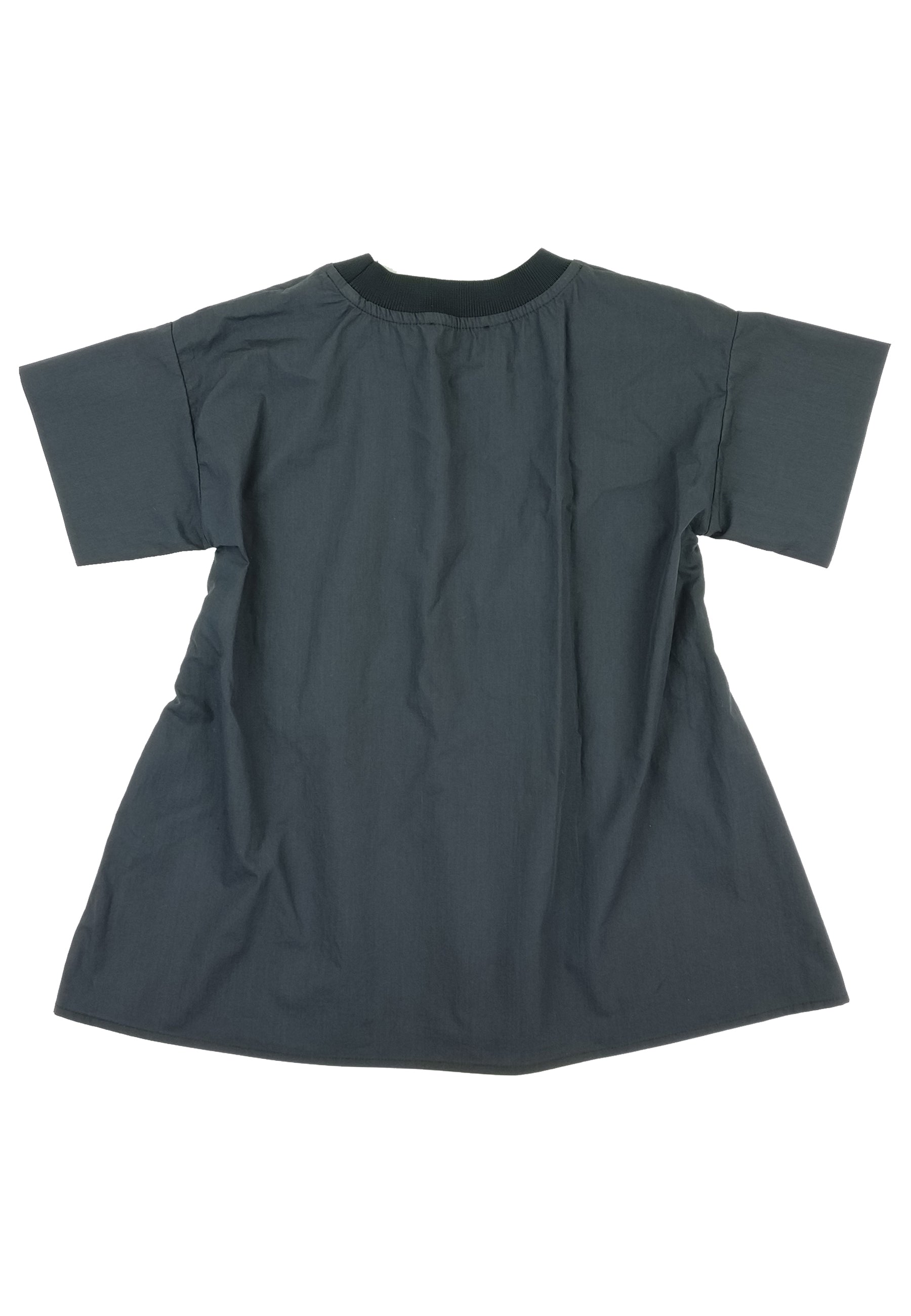 ViaMonte Shop | Moncler Enfant abito blu bambina in popeline di cotone