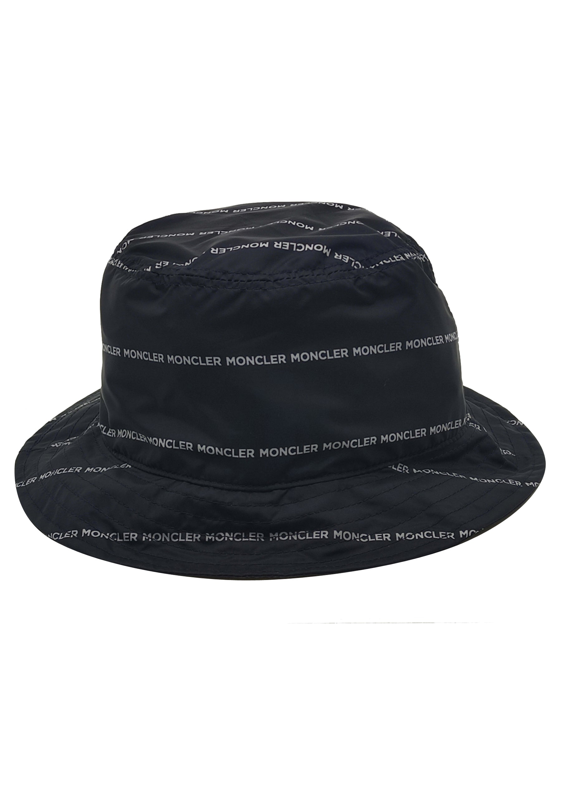 ViaMonte Shop | Moncler Enfant cappello bucket blu neonato in nylon