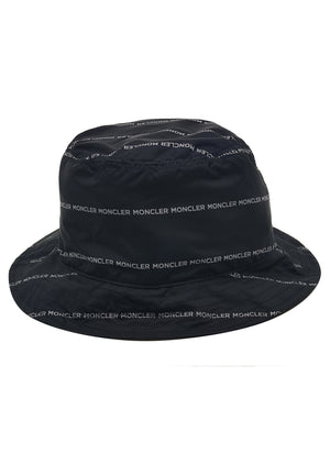 ViaMonte Shop | Moncler Enfant cappello bucket blu neonato in nylon