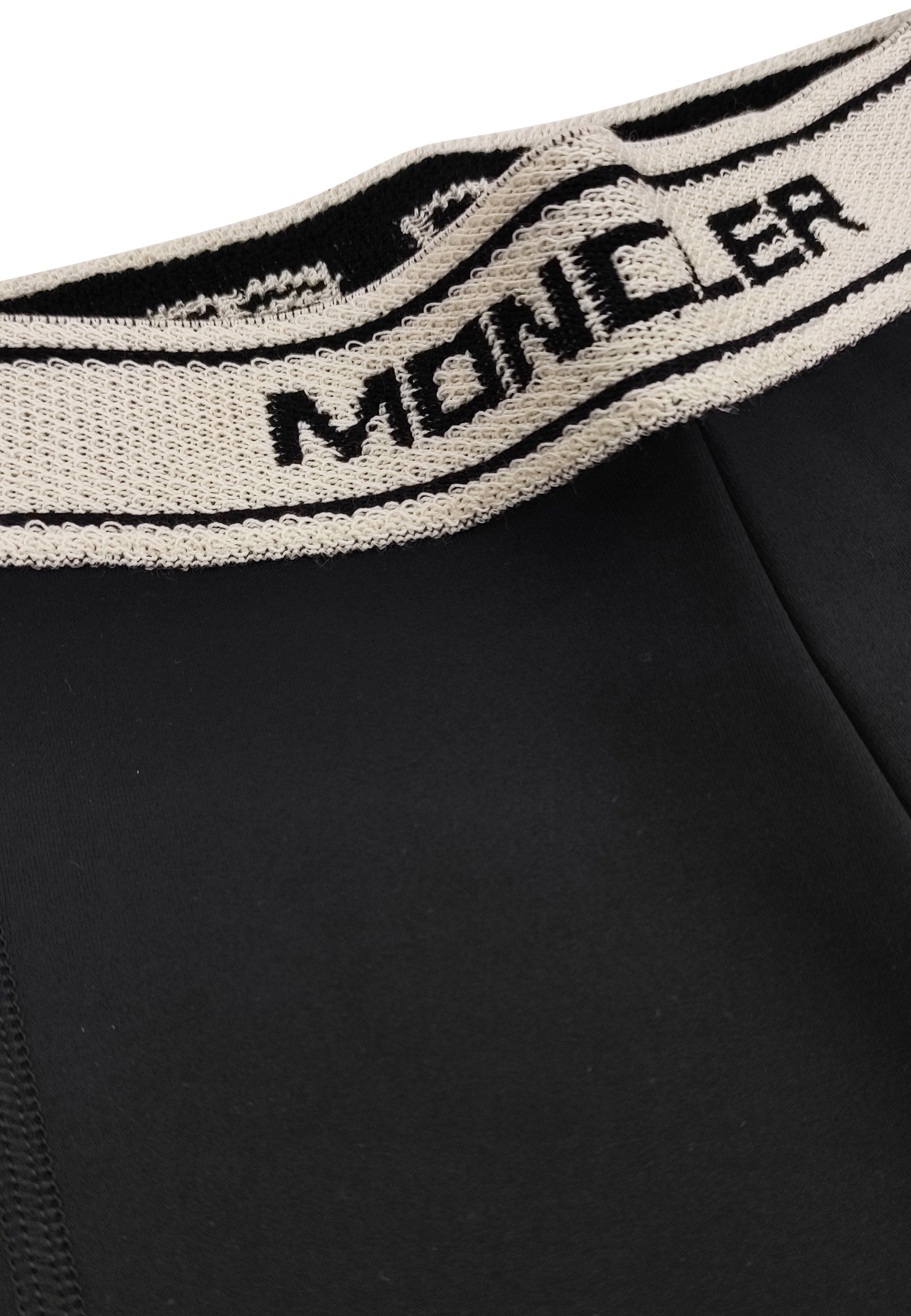 Moncler Enfant shorts biker nero ragazza in jersey stretch | ViaMonte Shop
