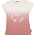 ViaMonte Shop | Moncler Enfant abito panna bambina in jersey di cotone