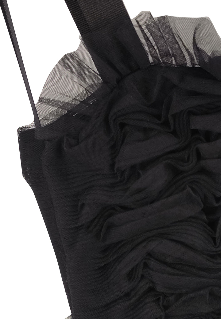 ViaMonte Shop | Twin Set teen abito nero in tulle