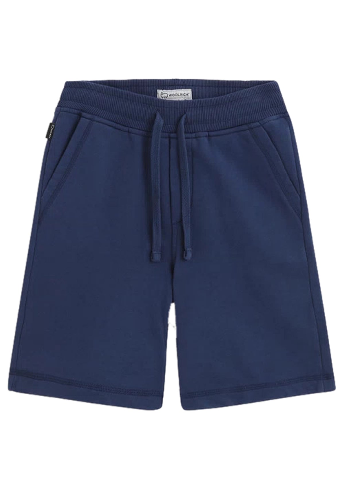 ViaMonte Shop | Woolrich bermuda jogging blu ragazzo in felpa di cotone