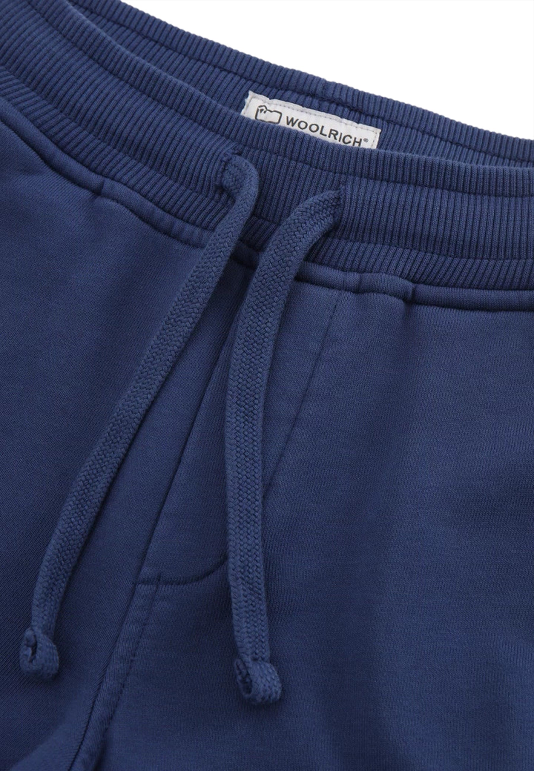 ViaMonte Shop | Woolrich bermuda jogging blu ragazzo in felpa di cotone