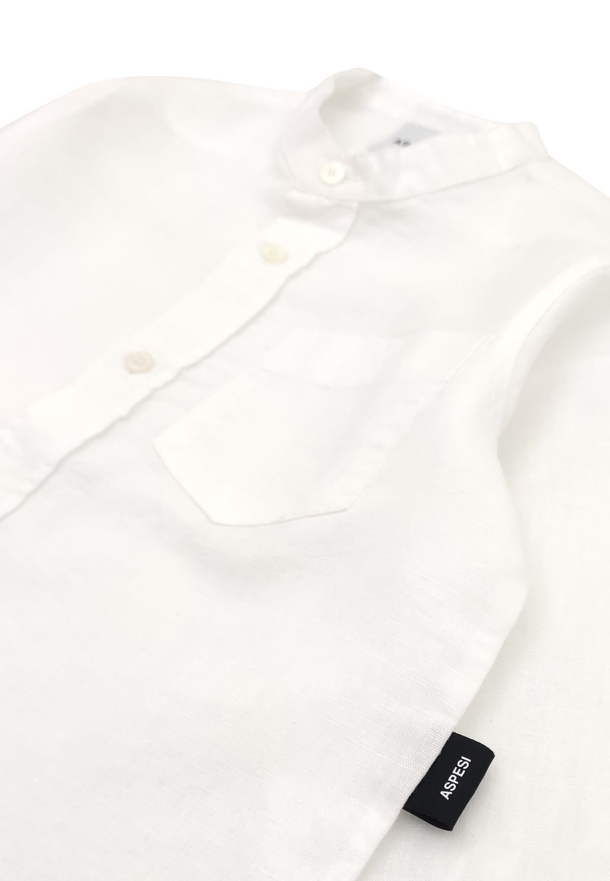 ViaMonte Shop | Aspesi camicia bambino bianca in misto lino