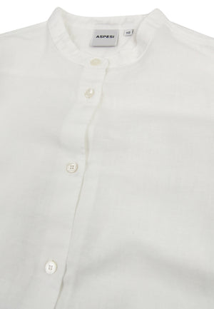 ViaMonte Shop | Aspesi ragazzo camicia bianca in misto lino