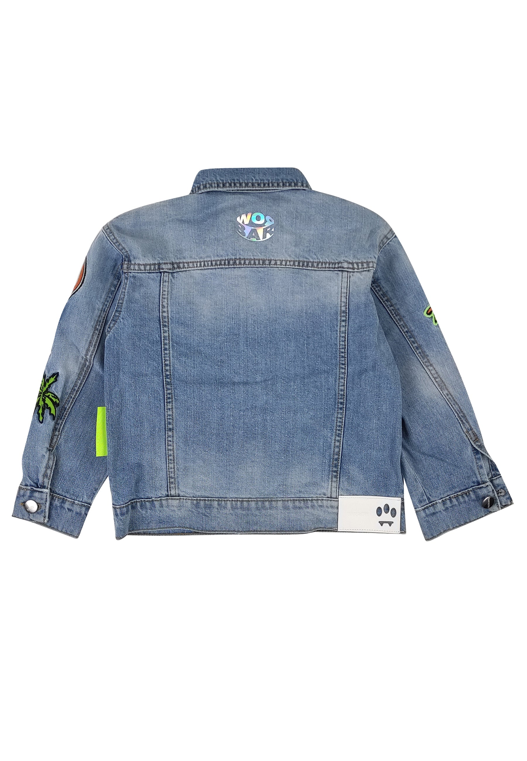 ViaMonte Shop | Barrow kids giubbino di jeans bambino in denim di cotone