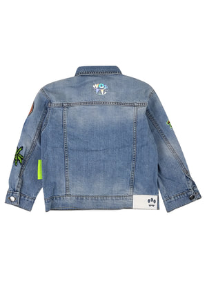 ViaMonte Shop | Barrow kids giubbino di jeans bambino in denim di cotone