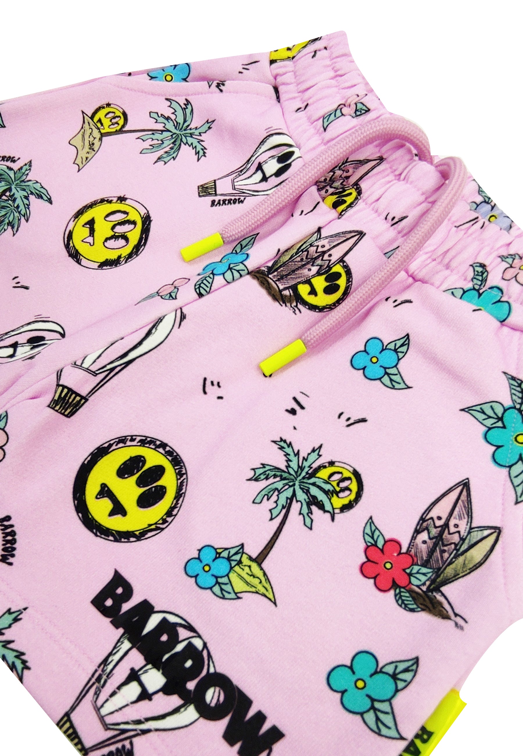 ViaMonte Shop | Barrow kids shorts bambina stampato in felpa di cotone