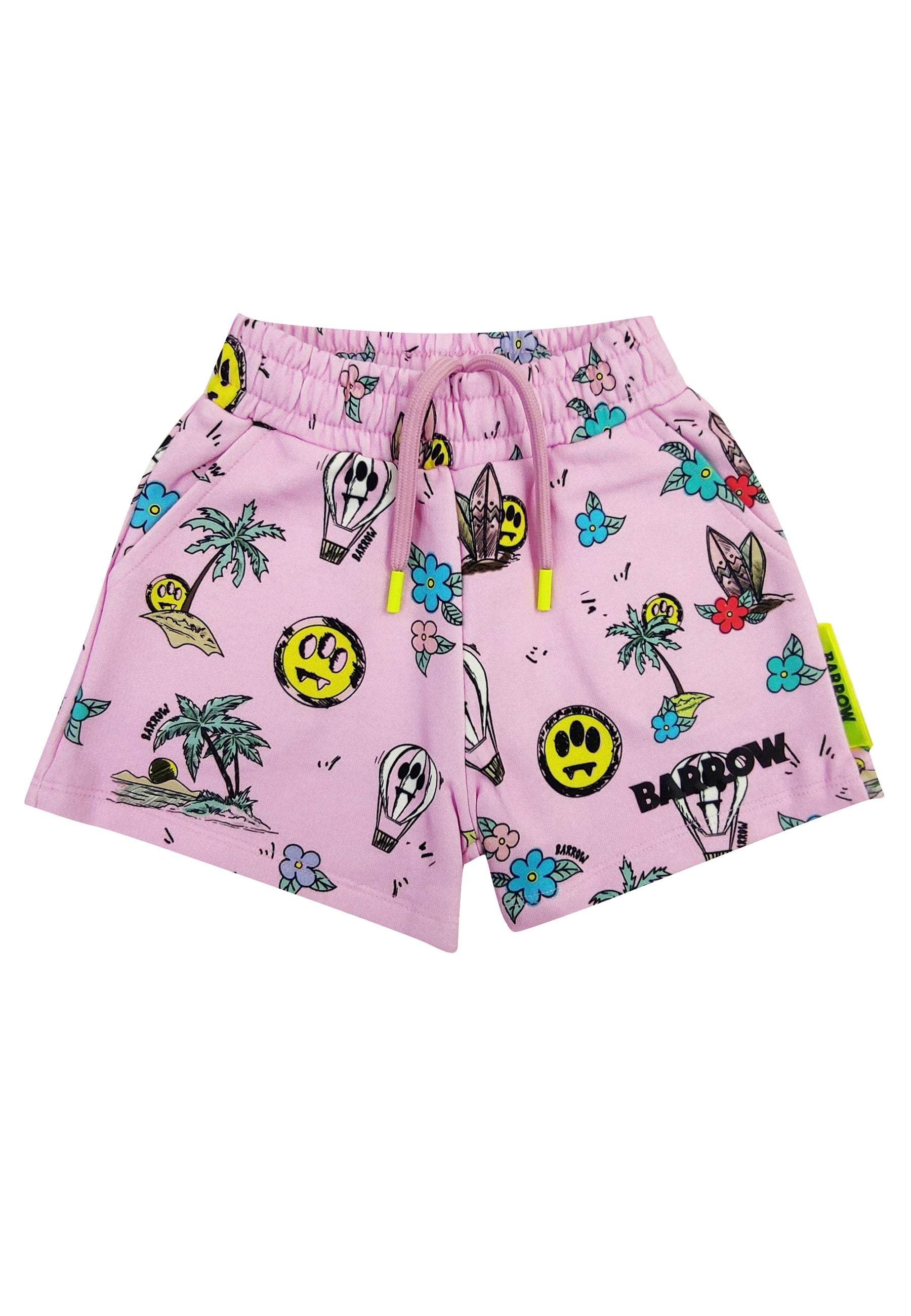 ViaMonte Shop | Barrow kids shorts bambina stampato in felpa di cotone