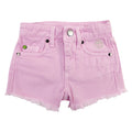 Barrow kids shorts rosa bambina in denim di cotone | ViaMonte Shop