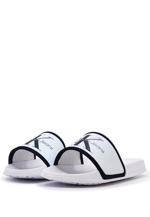 ViaMonte Shop | Calvin Klein Jeans ciabatta bambino bianca