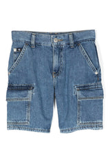 ViaMonte Shop | Calvin Klein Jeans bermuda blu ragazzo in denim