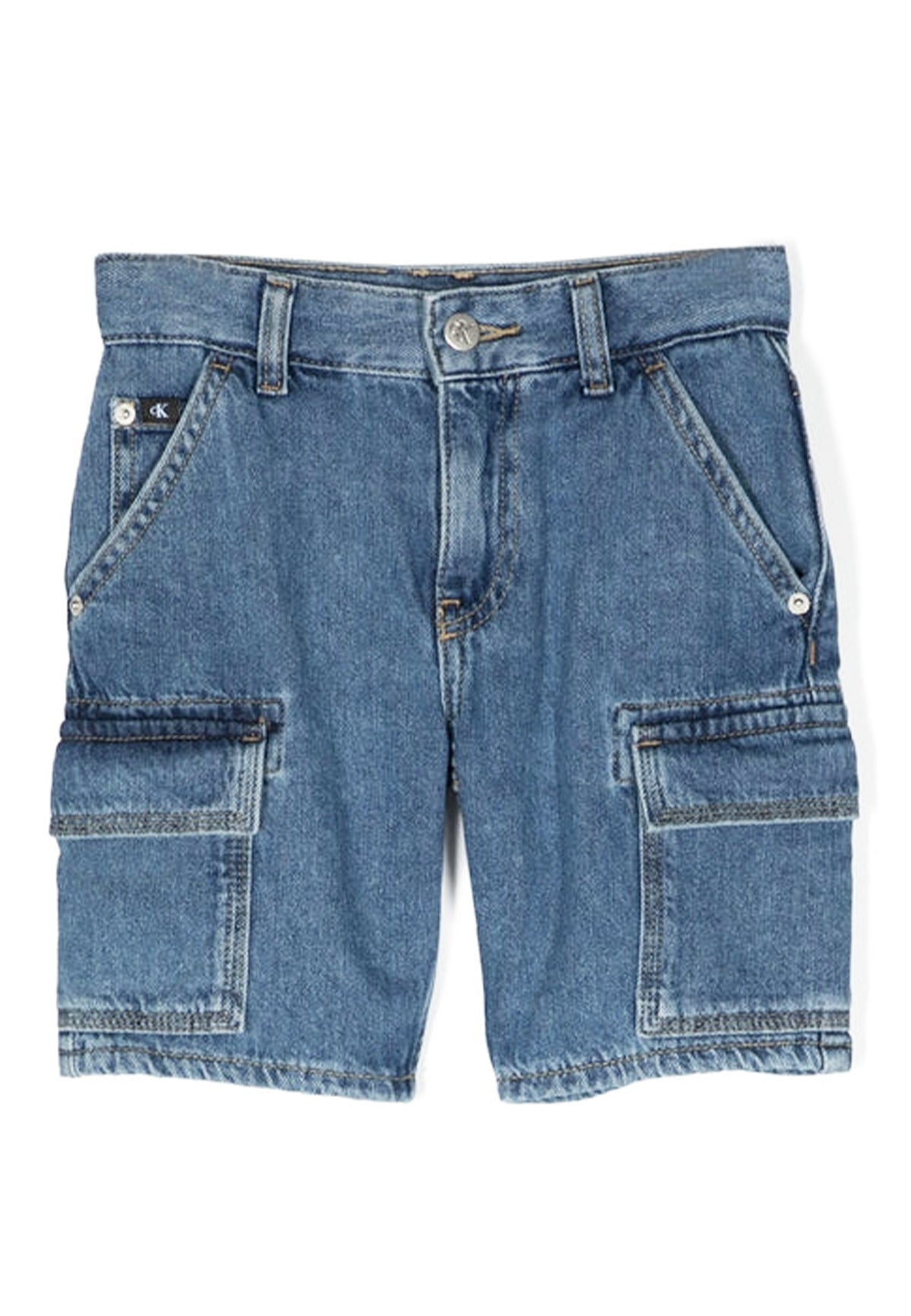 ViaMonte Shop | Calvin Klein Jeans bermuda blu ragazzo in denim