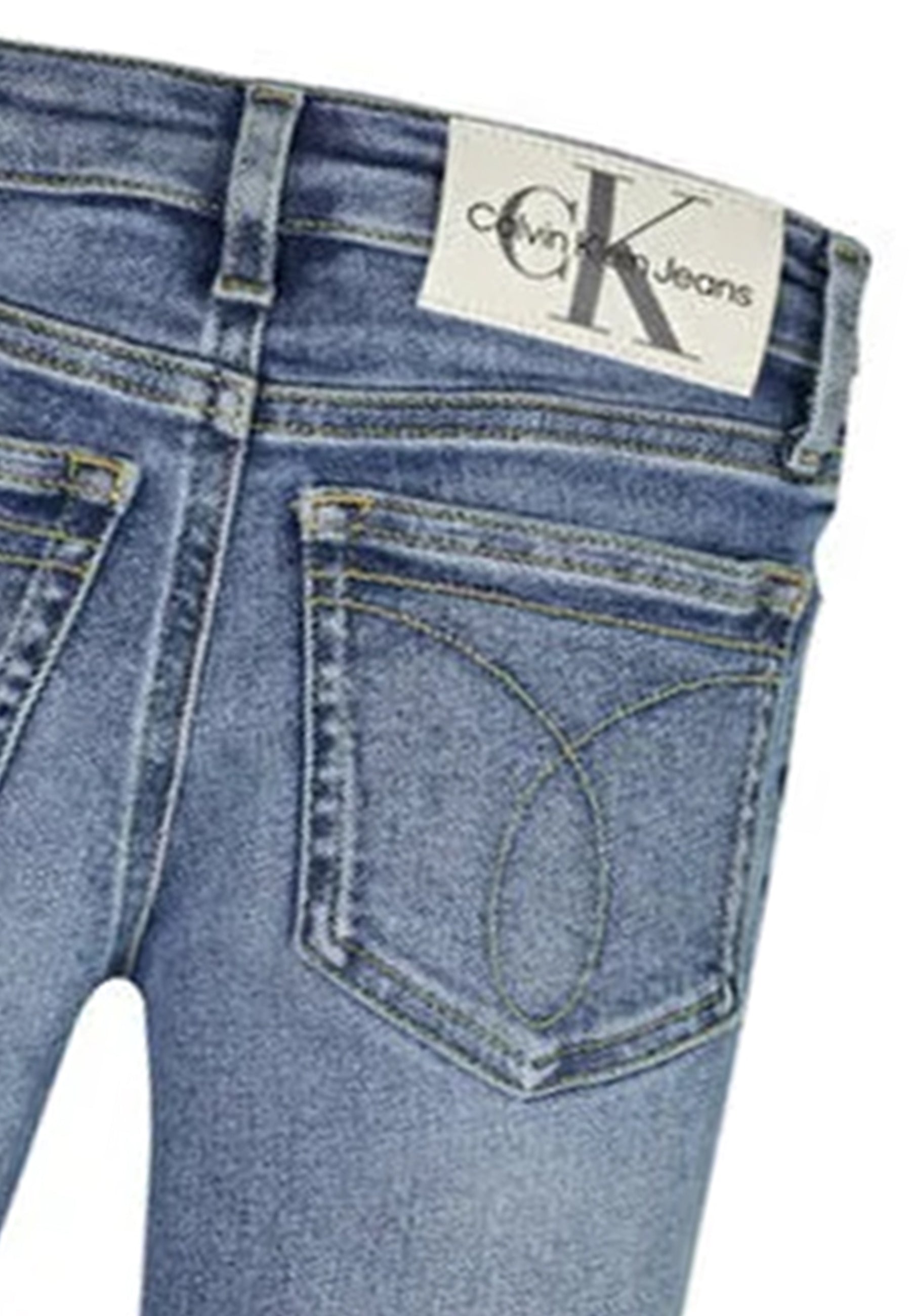 ViaMonte Shop | Calvin Klein Jeans jeans blu bambina in denim