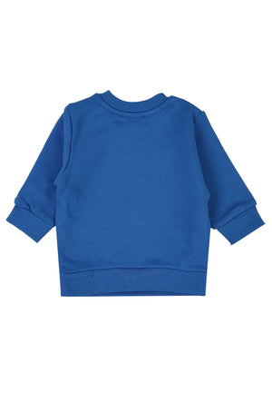 ViaMonte Shop | Diesel kid felpa blu neonato in cotone