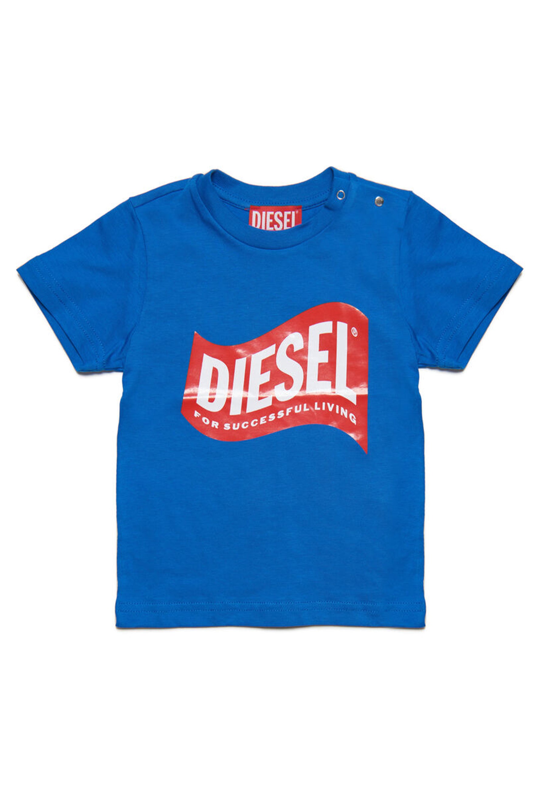 ViaMonte Shop | Diesel Kid t-shirt blu neonato in cotone