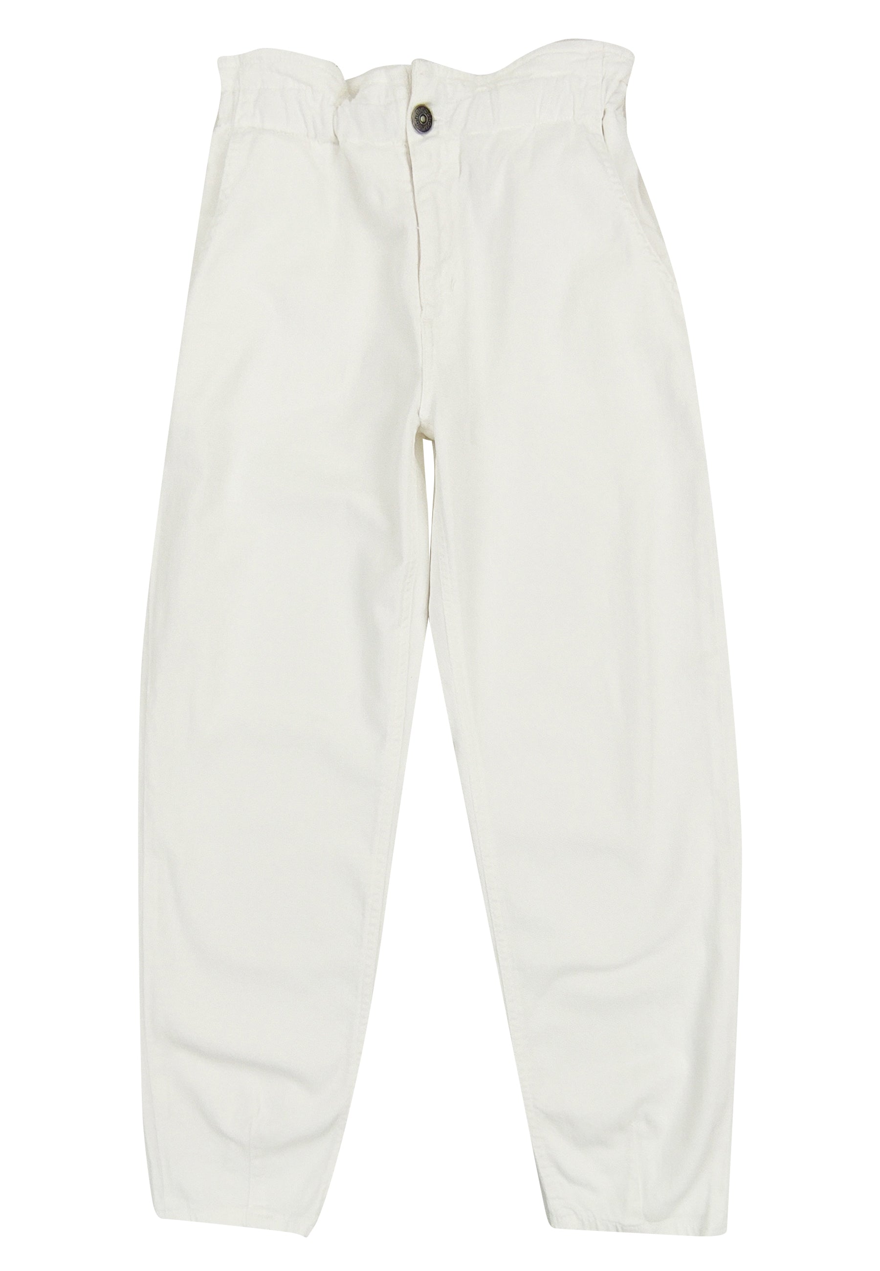 ViaMonte Shop | Dondup kids jeans Bacoon bianco ragazza in denim di cotone