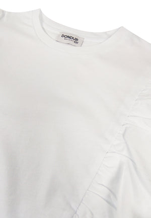 ViaMonte Shop | Dondup kids t-shirt bianca ragazza in jersey di cotone