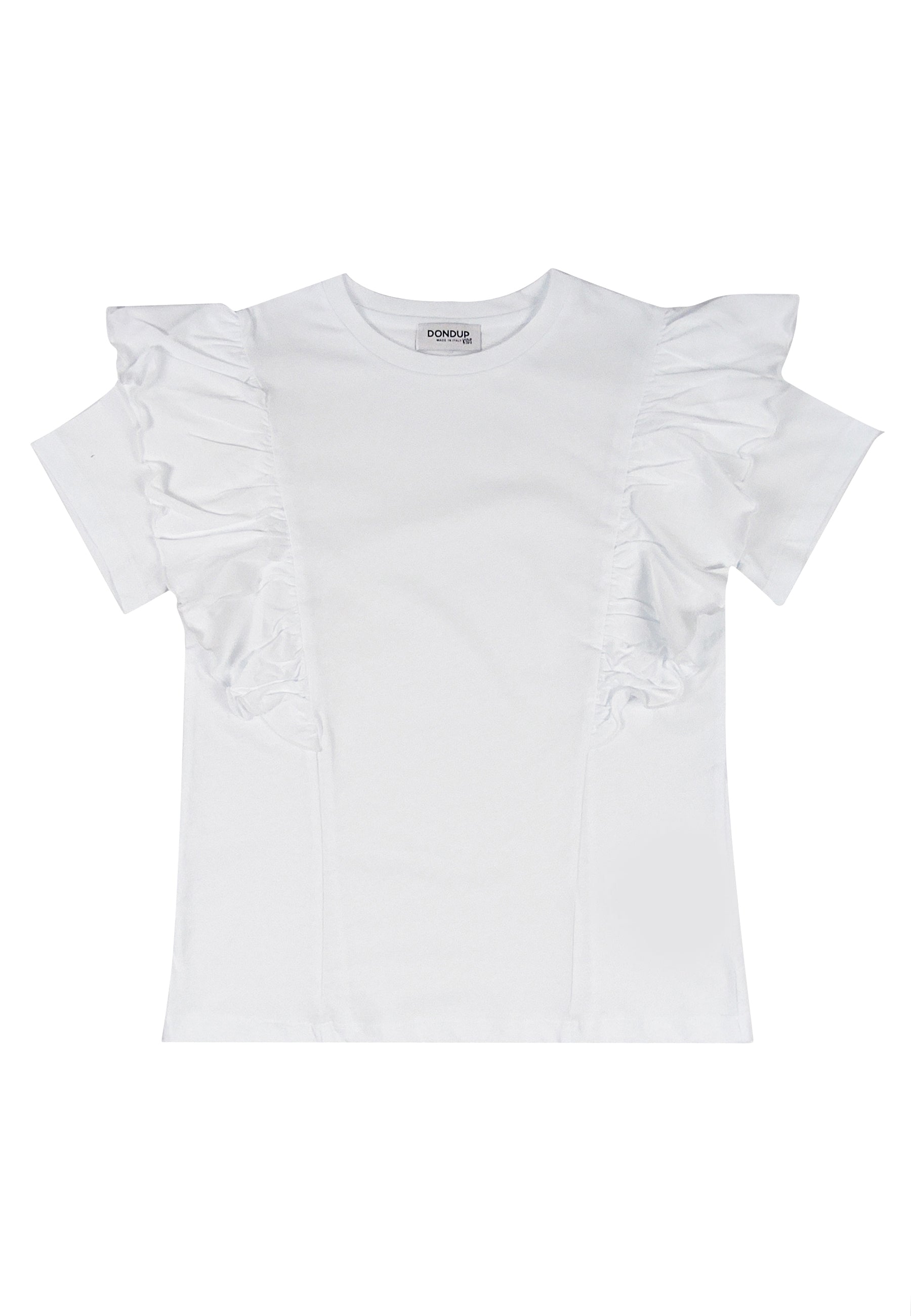 ViaMonte Shop | Dondup kids t-shirt bianca ragazza in jersey di cotone