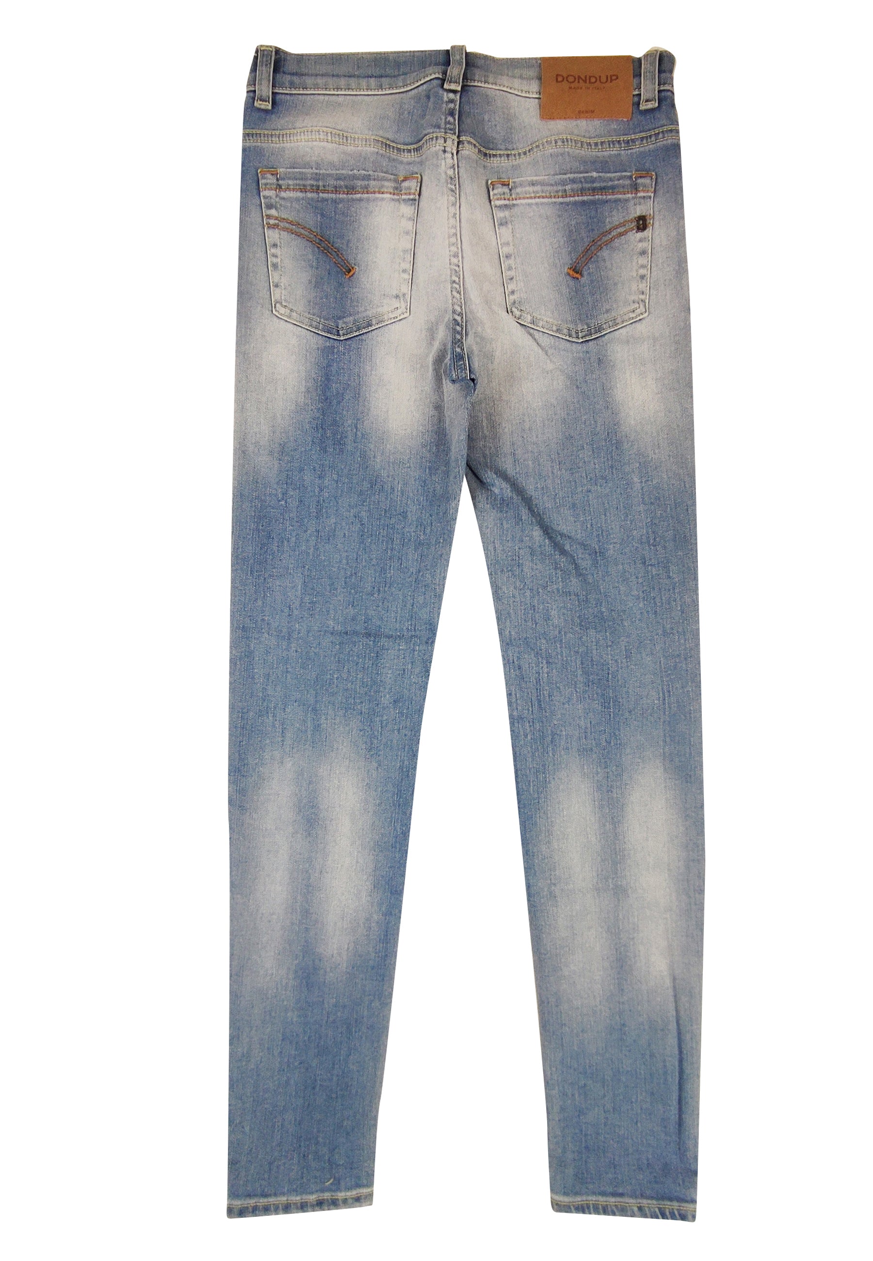 ViaMonte Shop | Dondup jeans light blu George skinny fit ragazzo in denim used