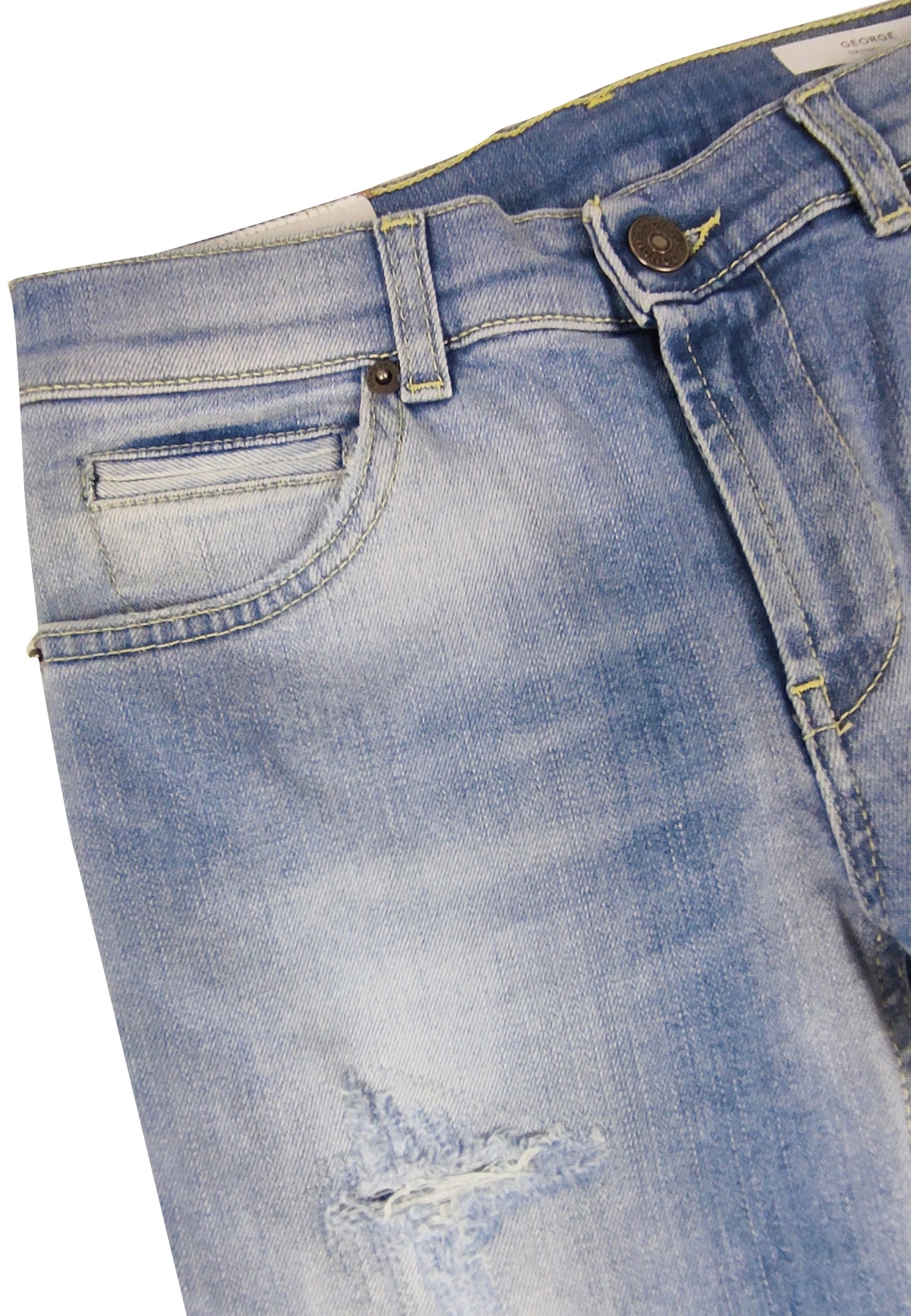 ViaMonte Shop | Dondup jeans light blu George skinny fit ragazzo in denim used
