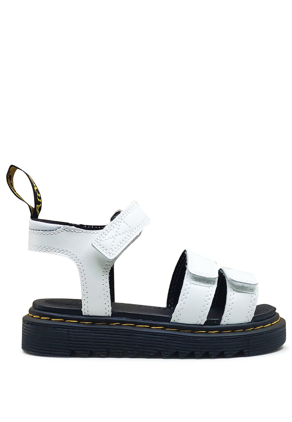 ViaMonte Shop | Dr Martens sandali bianchi bambina in pelle