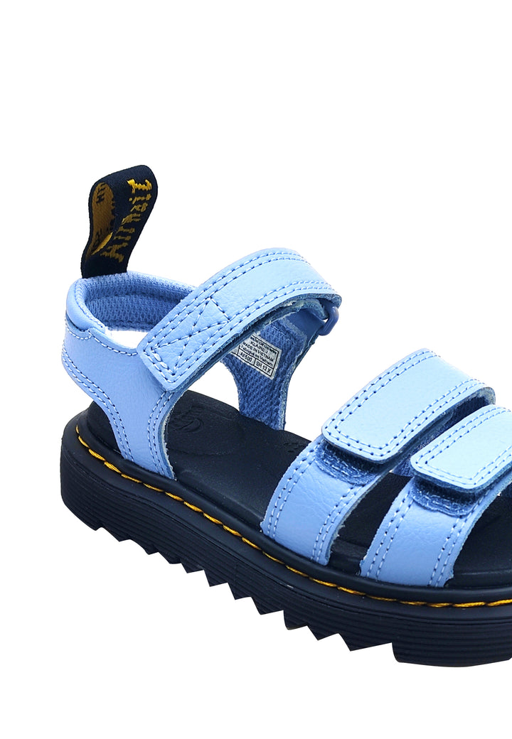 ViaMonte Shop | Dr Martens sandali azzurri bambina in pelle