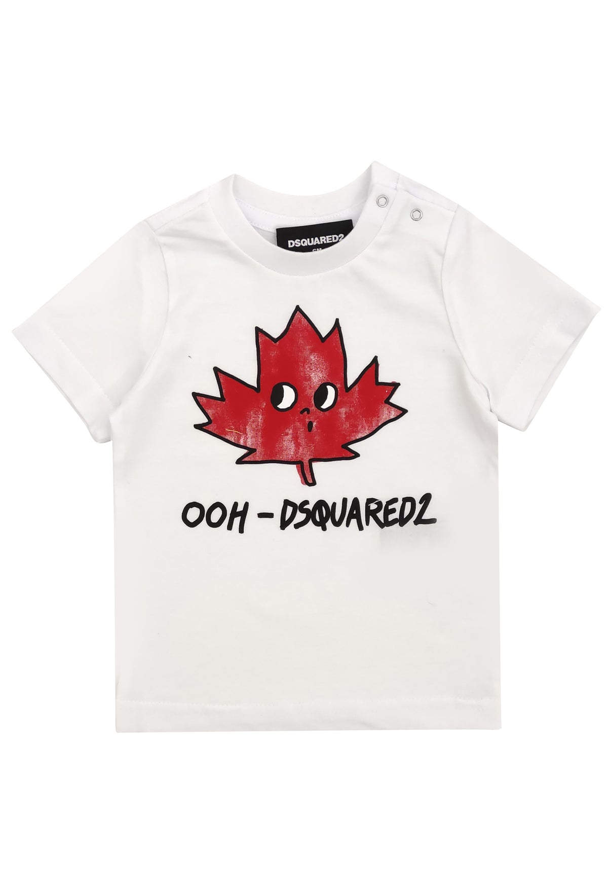 ViaMonte Shop | Dsquared2 t-shirt bianca neonato in cotone
