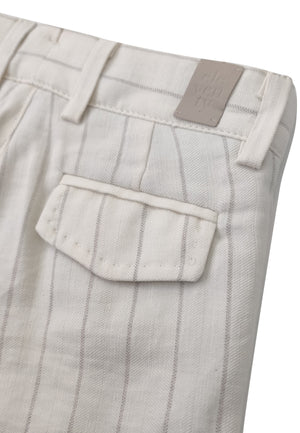 ViaMonte Shop | Eleventy bermuda beige bambino in misto lino