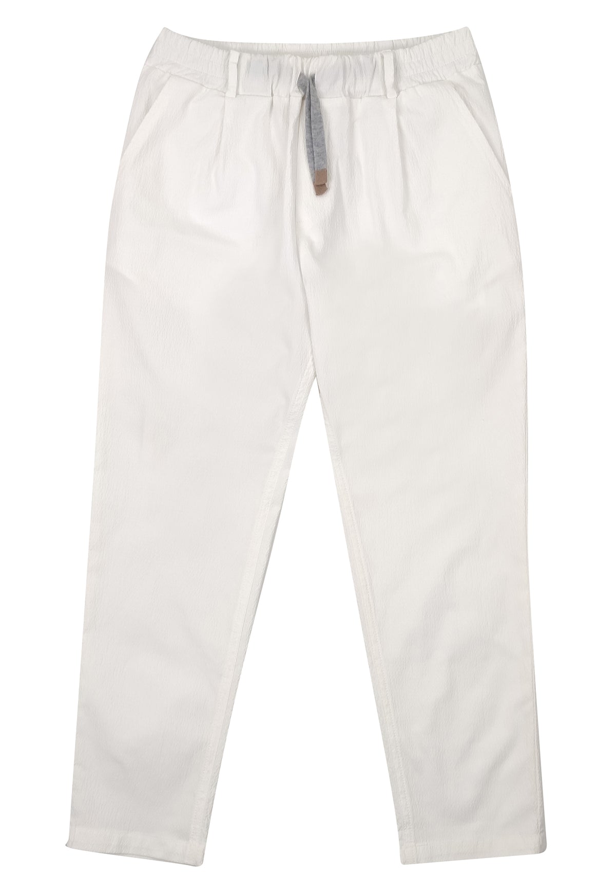 ViaMonte Shop | Eleventy pantalone bianco ragazzo in cotone