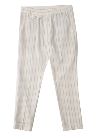 Eleventy pantalone beige ragazzo in misto lino | ViaMonte Shop