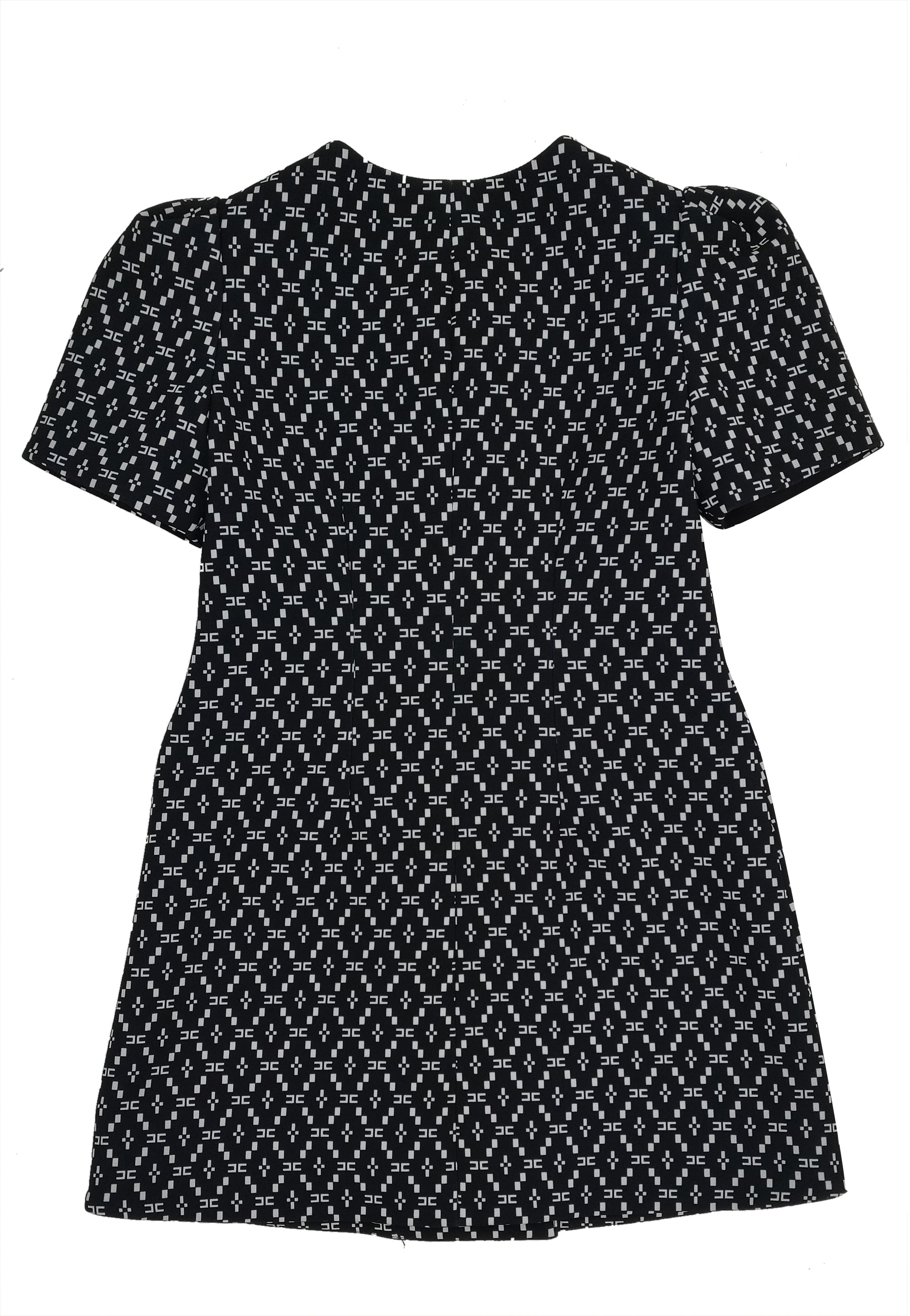 ViaMonte Shop | Elisabetta Franchi La Mia Bambina vestito doppiopetto nero bambina in crepe