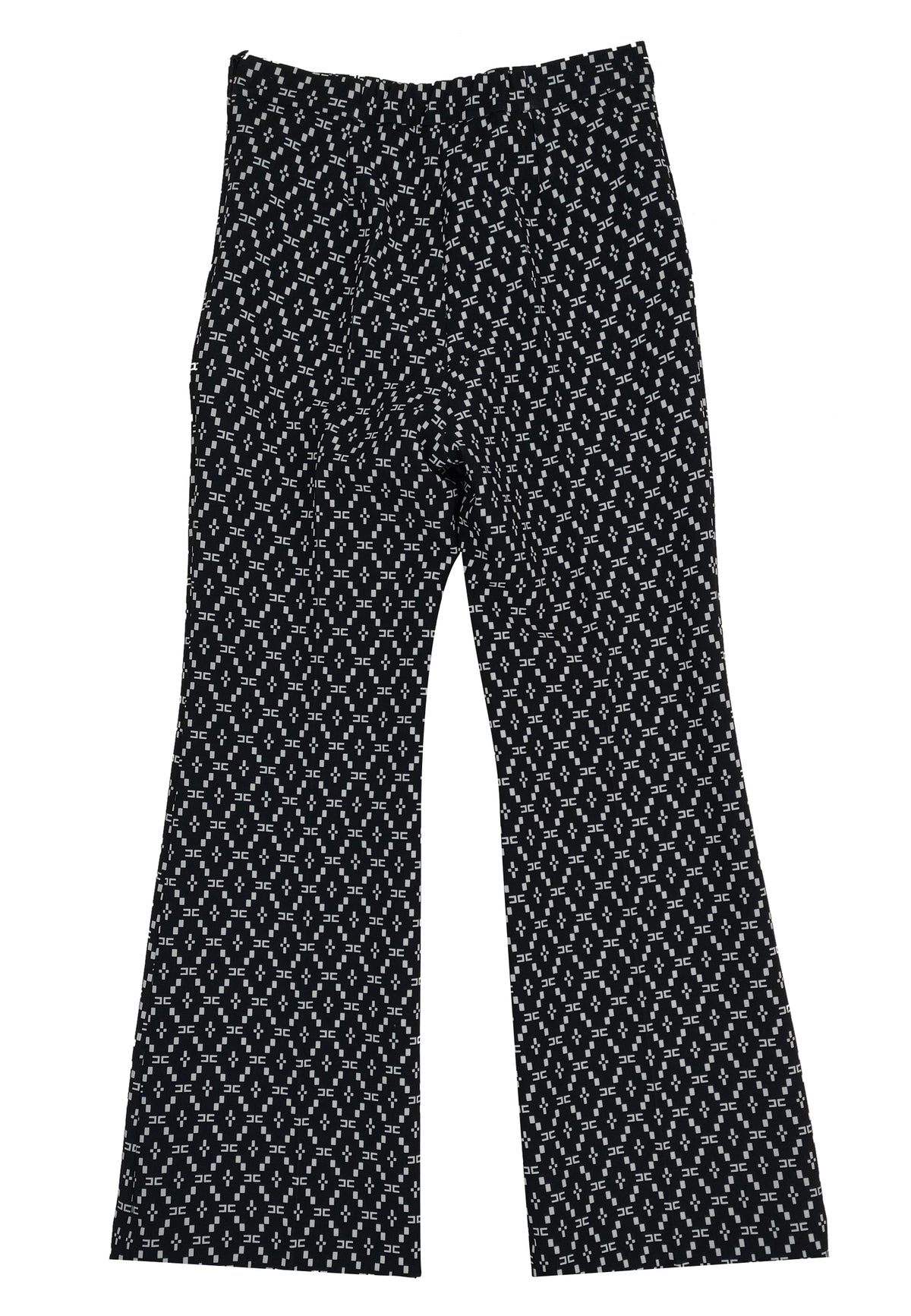 ViaMonte Shop | Elisabetta Franchi La Mia Bambina pantalone bambina nero in crepe con stampa