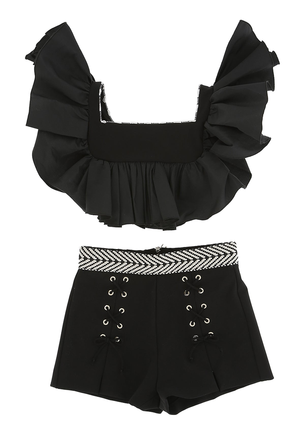 ViaMonte Shop | Elisabetta Franchi completo nero bambina