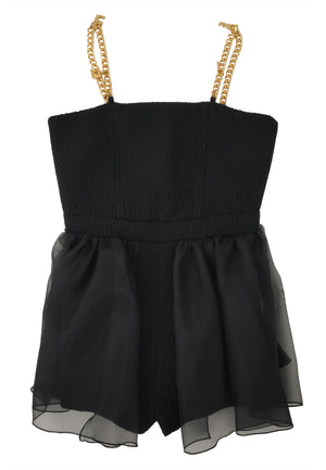 ViaMonte Shop | Elisabetta Franchi tuta nera ragazza