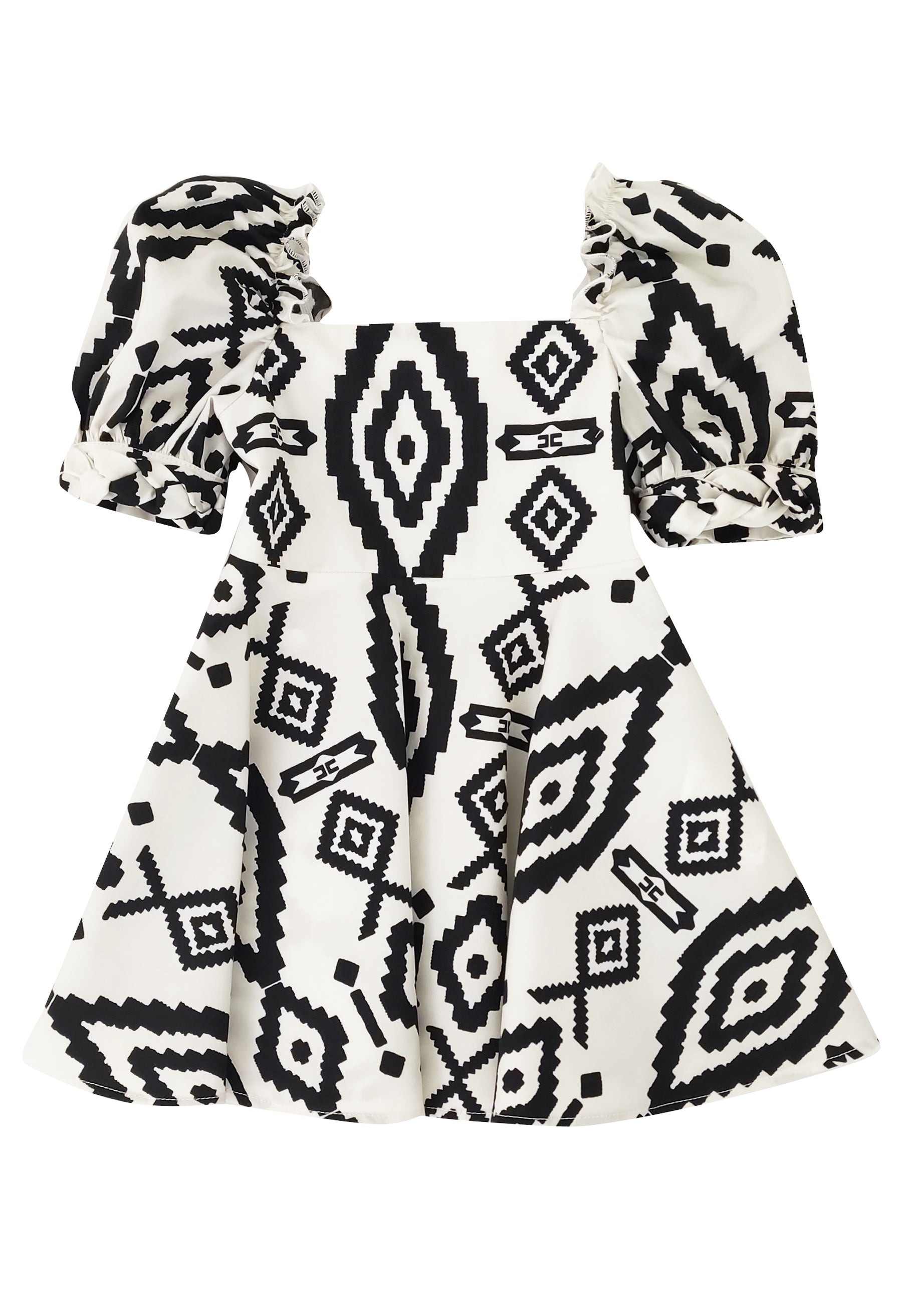 ViaMonte Shop | Elisabetta Franchi vestito bianco bambina in cotone