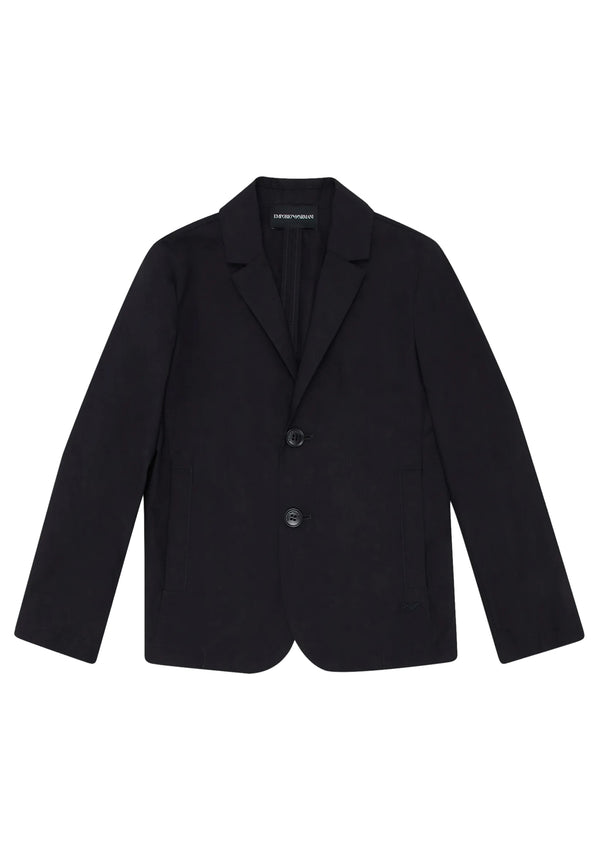 ViaMonte Shop | Emporio Armani giacca monopetto blu bambino in cotone