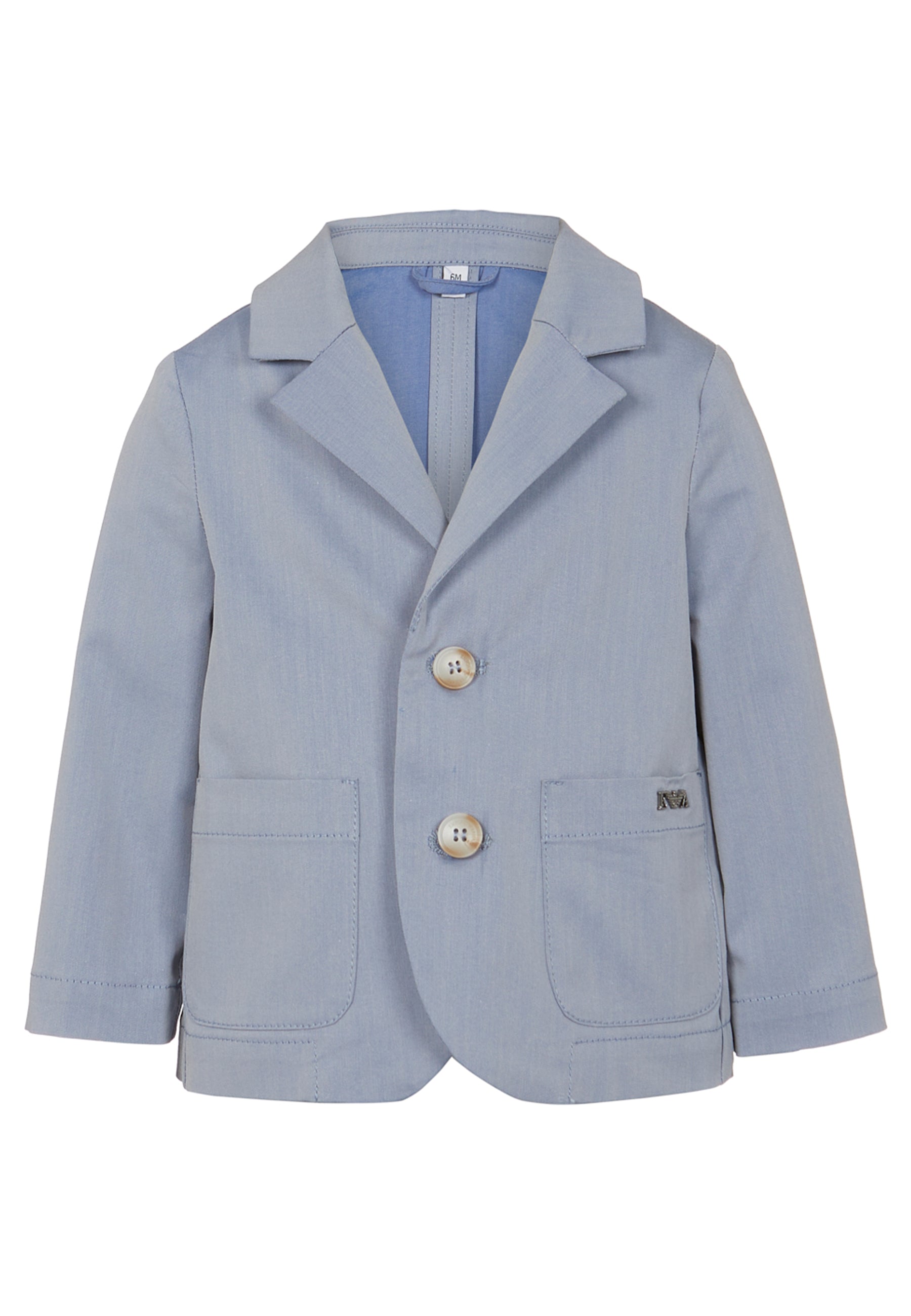ViaMonte Shop | Emporio Armani giacca azzurra bambino in misto cotone
