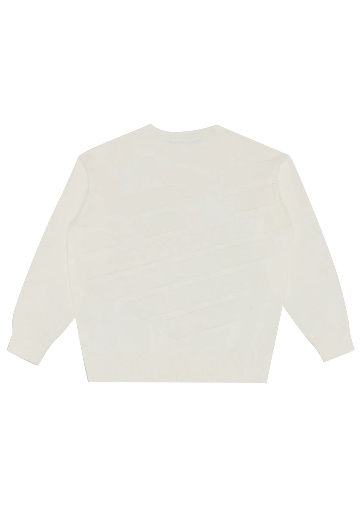 ViaMonte Shop | Emporio Armani maglia girocollo bianca bambino in cotone