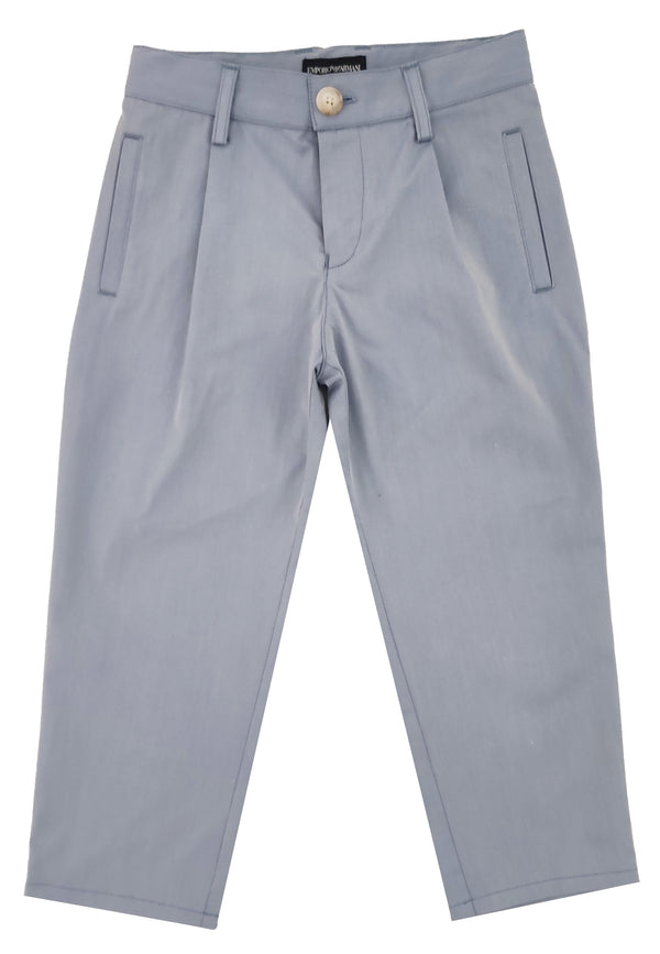 ViaMonte Shop | Emporio Armani pantalone azzurro bambino in cotone