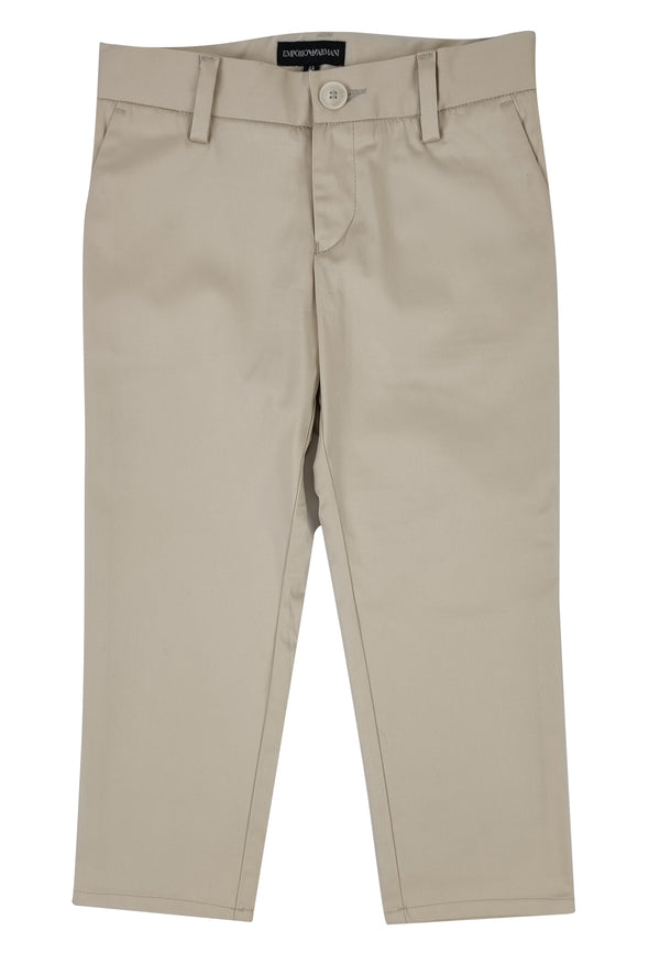 ViaMonte Shop | Emporio Armani pantalone beige bambino in cotone