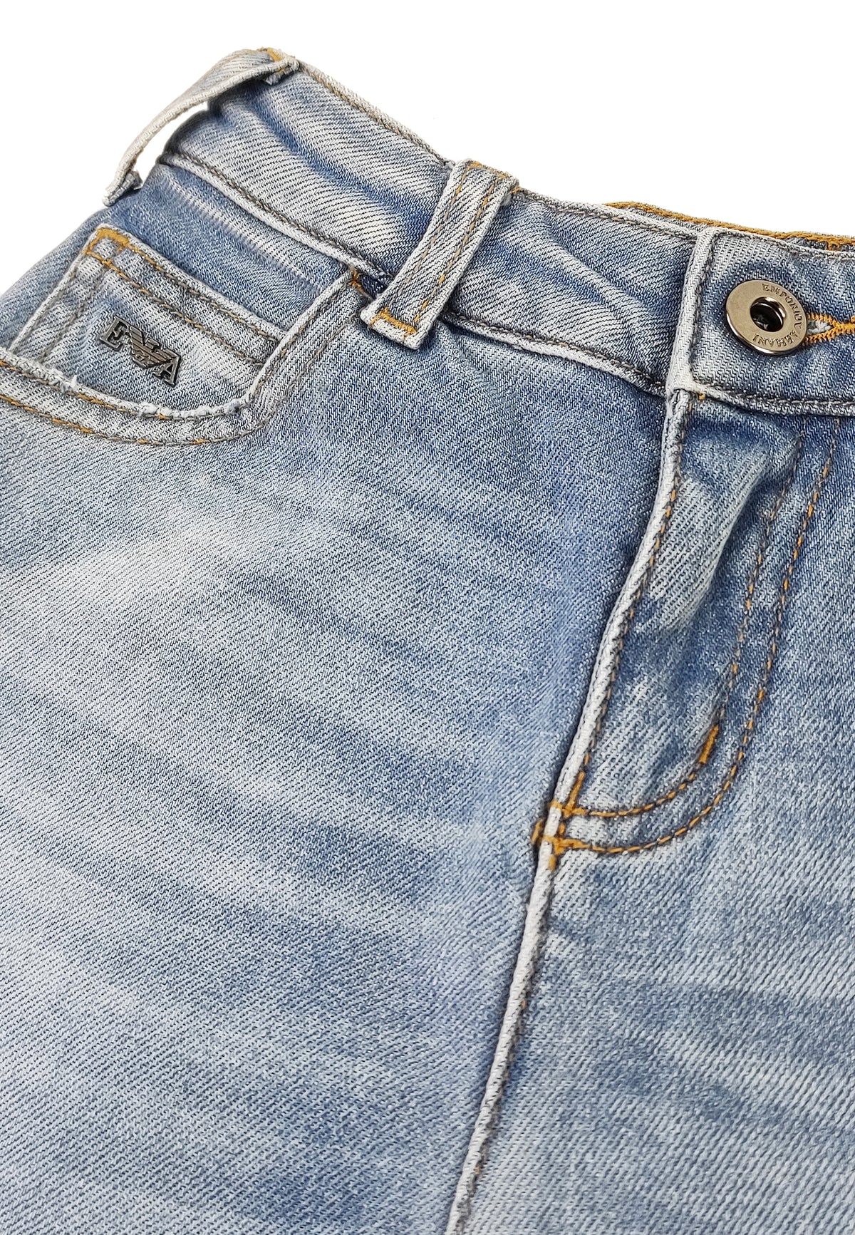 ViaMonte Shop | Emporio Armani bermuda bambino in denim di cotone